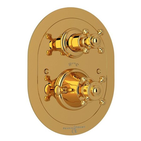 Rohl Georgian Era 3/4 Oval Thermostatic Trim With Volume Control U.5757X-ULB/TO